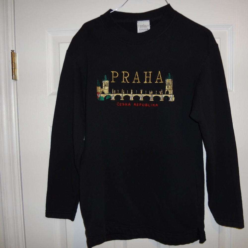Black Prague Czech Republic Sweatshirt